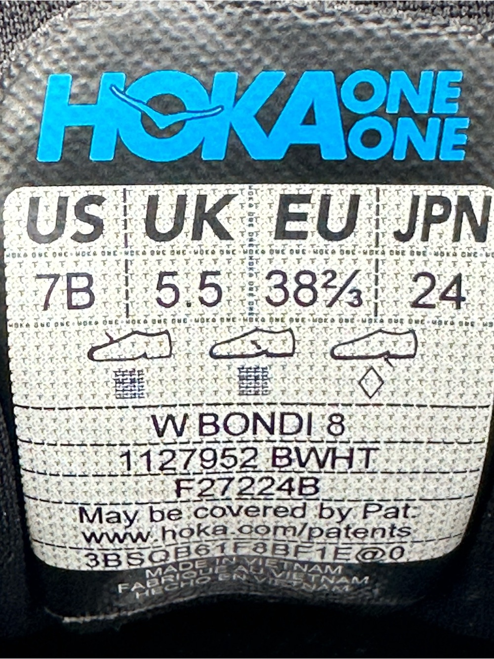 Hoka Bondi 8 Sneakers. Size 7. - Picture 2 of 9